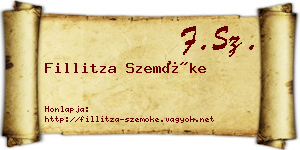 Fillitza Szemőke névjegykártya